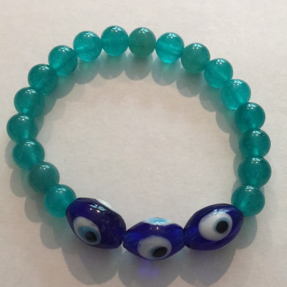 Trinity Protection Talisman Crystal with Blue Amazonite From Mozambique